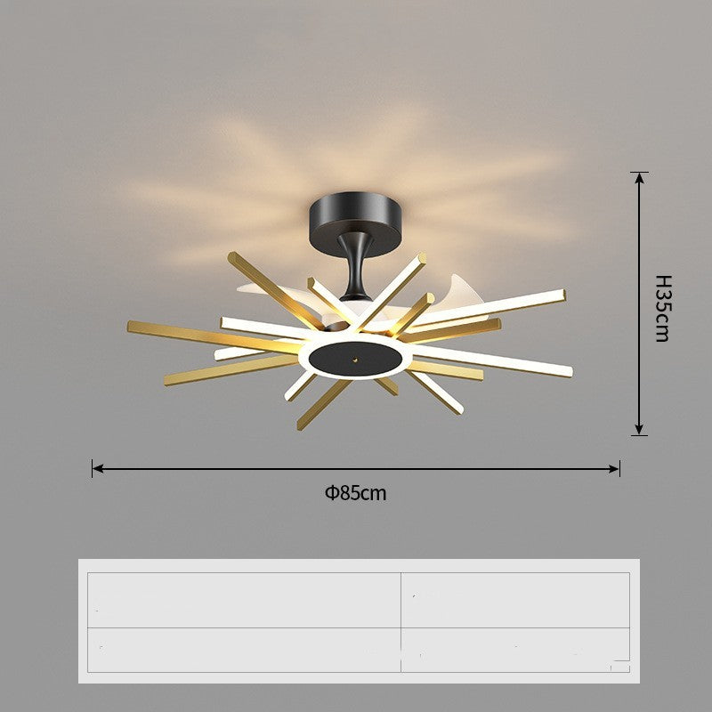Iron Nordic Fan Lamp