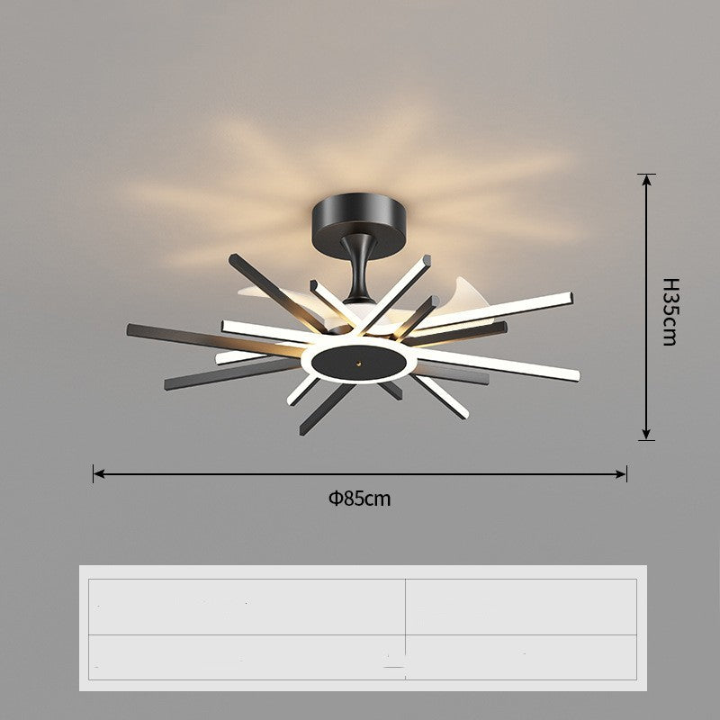 Iron Nordic Fan Lamp
