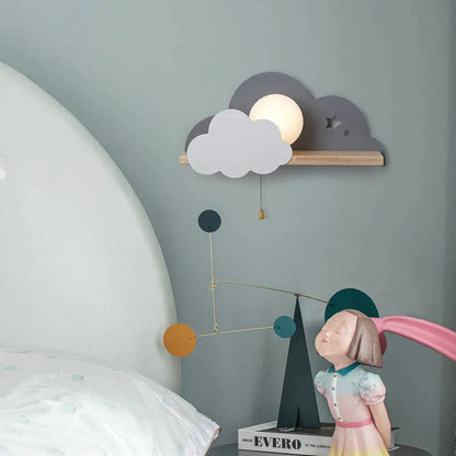 DecorBites™ Nordic Macaron LED Cloud Glass Wall Lamps for Children Room