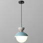 Nordic Macaroon Style Pendant Light with Frosted Glass Shade for Dining Room and Bedroom