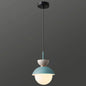 Nordic Macaroon Style Pendant Light with Frosted Glass Shade for Dining Room and Bedroom