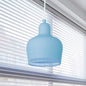 Nordic Metal Bell Drop Pendant Light for Bedroom - 1 Light Pink/Blue/Yellow