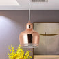 Nordic Metal Bell Drop Pendant Light for Bedroom - 1 Light Pink/Blue/Yellow