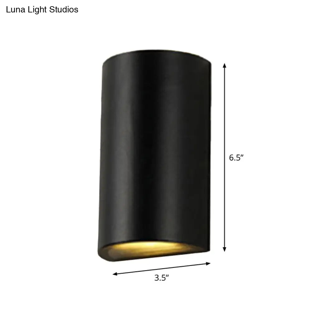 DecorBites™ DecorBites™ Nordic Metal Black Wall Lamp: Cube/Triangle/Cylinder LED Sconce for Outdoor