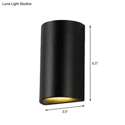 DecorBites™ DecorBites™ Nordic Metal Black Wall Lamp: Cube/Triangle/Cylinder LED Sconce for Outdoor