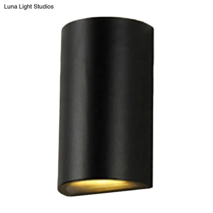DecorBites™ DecorBites™ Nordic Metal Black Wall Lamp: Cube/Triangle/Cylinder LED Sconce for Outdoor