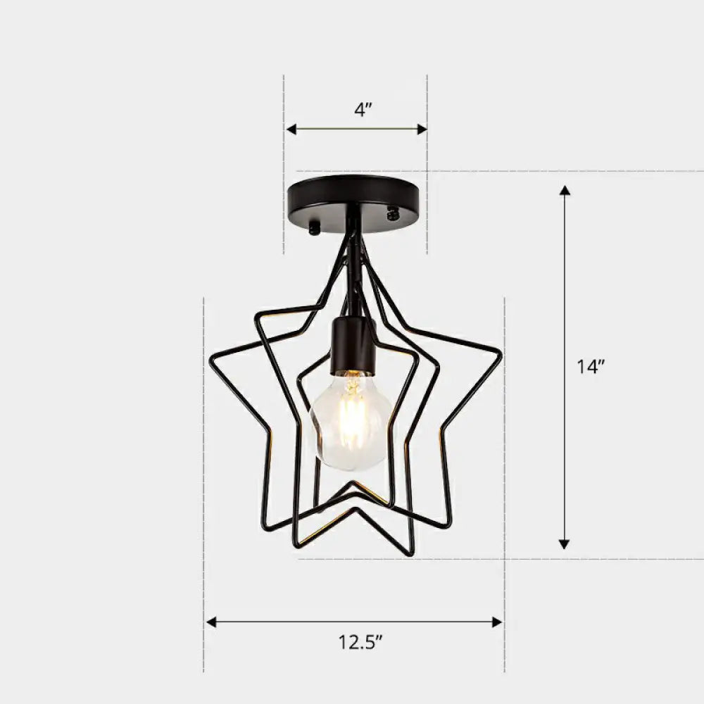 DecorBites™ DecorBites™ Nordic Metal Ceiling Mounted Lamp - Geometric Semi Flush Light for Corridor