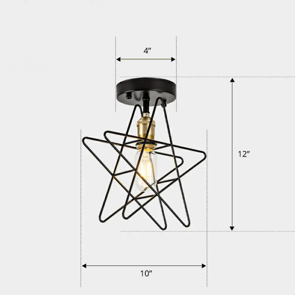 DecorBites™ DecorBites™ Nordic Metal Ceiling Mounted Lamp - Geometric Semi Flush Light for Corridor