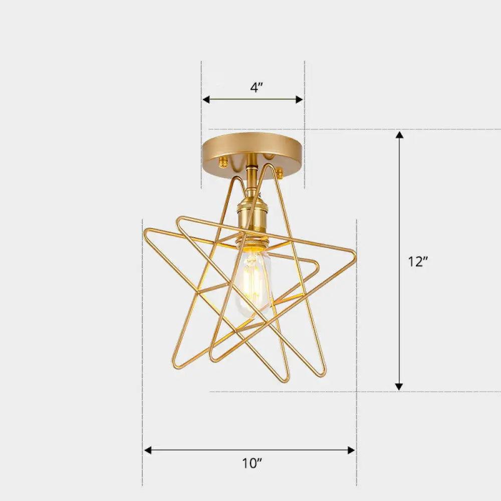 DecorBites™ DecorBites™ Nordic Metal Ceiling Mounted Lamp - Geometric Semi Flush Light for Corridor
