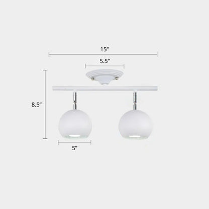 DecorBites™ DecorBites™ Luminaria de techo nórdica metálica para restaurante - Iluminación de riel semiempotrada