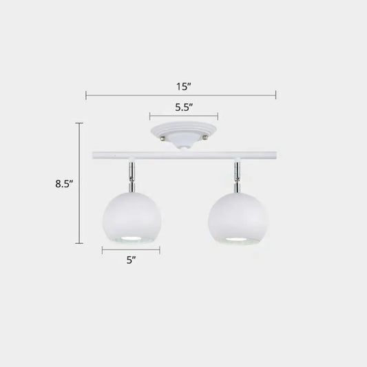 DecorBites™ DecorBites™ Nordic Metal Dome Restaurant Ceiling Light Fixture - Semi Flush Mount Track Lighting