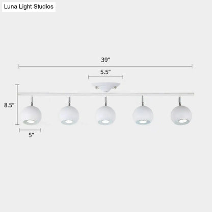 DecorBites™ DecorBites™ Luminaria de techo nórdica metálica para restaurante - Iluminación de riel semiempotrada