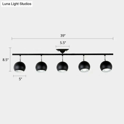 DecorBites™ DecorBites™ Luminaria de techo nórdica metálica para restaurante - Iluminación de riel semiempotrada