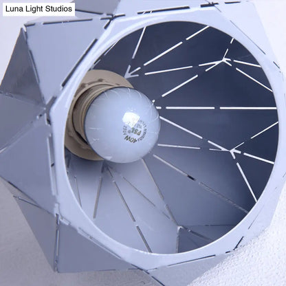 DecorBites™ DecorBites™ Nordic Metal Flush Mount Light - 1 Light Gray/Blue/Gold Fixture for Porch Ceiling