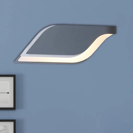 DecorBites™ DecorBites™ Nordic Metal Leaf Wall Lamp: Yellow/Grey/Green 1-Light Sconce Fixture