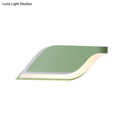 DecorBites™ DecorBites™ Nordic Metal Leaf Wall Lamp: Yellow/Grey/Green 1-Light Sconce Fixture