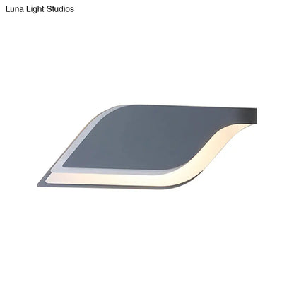 DecorBites™ DecorBites™ Nordic Metal Leaf Wall Lamp: Yellow/Grey/Green 1-Light Sconce Fixture