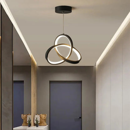 Nordic Metal LED Pendant Light in Black or Gold - Decorbites