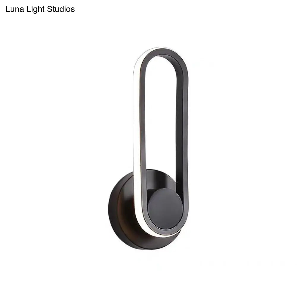 DecorBites™ DecorBites™ Nordic Metal LED Rotatable Oblong Wall Mount Lamp for Bedroom Lighting
