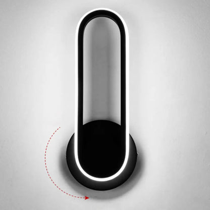 DecorBites™ DecorBites™ Nordic Metal LED Rotatable Oblong Wall Mount Lamp for Bedroom Lighting