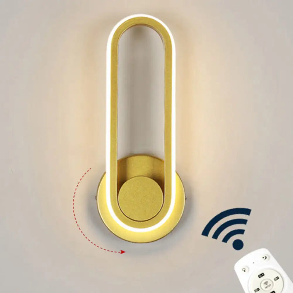 DecorBites™ DecorBites™ Nordic Metal LED Rotatable Oblong Wall Mount Lamp for Bedroom Lighting