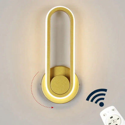 DecorBites™ DecorBites™ Nordic Metal LED Rotatable Oblong Wall Mount Lamp for Bedroom Lighting