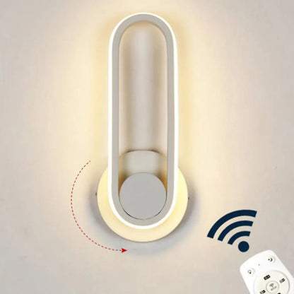 DecorBites™ DecorBites™ Nordic Metal LED Rotatable Oblong Wall Mount Lamp for Bedroom Lighting