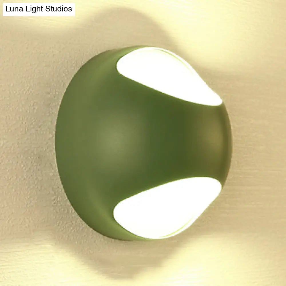 DecorBites™ DecorBites™ Nordic Metal LED Wall Lamp in Yellow/Grey/Green