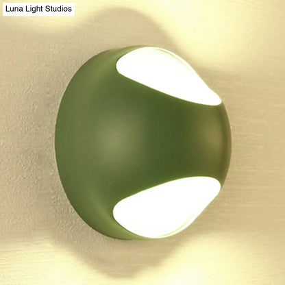 DecorBites™ DecorBites™ Nordic Metal LED Wall Lamp in Yellow/Grey/Green