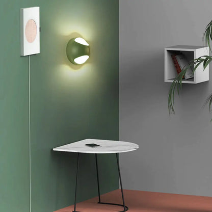 DecorBites™ DecorBites™ Nordic Metal LED Wall Lamp in Yellow/Grey/Green