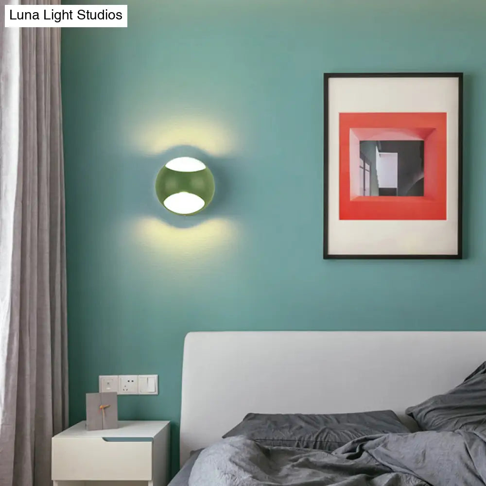 DecorBites™ DecorBites™ Nordic Metal LED Wall Lamp in Yellow/Grey/Green