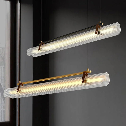 Nordic Minimalist Acrylic Strip Pendant Light - Decorbites