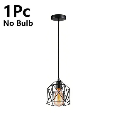 Nordic Minimalist Black Metal E27 Pendant Light - Decorbites