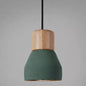 Nordic Minimalist Cement Tapered Hanging Light - Restaurant Down Mini Pendant (1-Light)