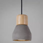 Nordic Minimalist Cement Tapered Hanging Light - Restaurant Down Mini Pendant (1-Light)