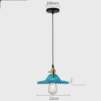 Glass Copper Chandelier