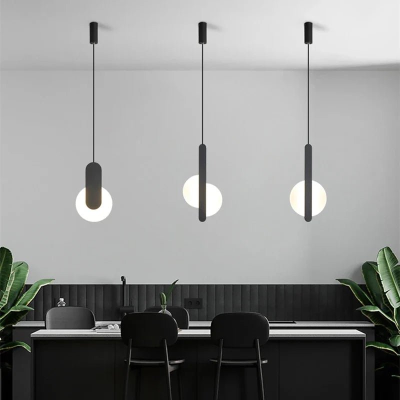 Nordic Minimalist Metal Bedside Pendant Light - Decorbites