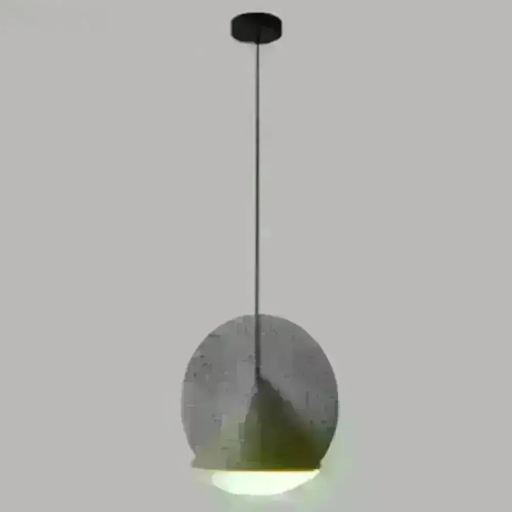 Nordic Modern 1-Light Round Shade Pendant Lamp for Living Room