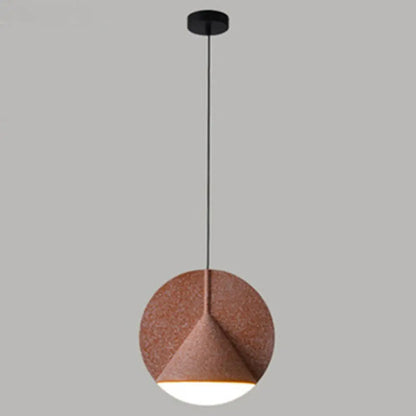 Nordic Modern 1-Light Round Shade Pendant Lamp for Living Room