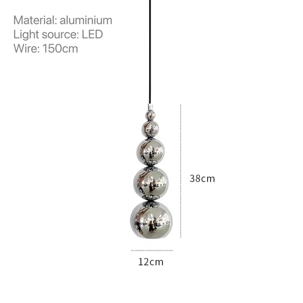 Nordic Modern Bedroom Bedside Multi Ball Pendant Lamp Creative Living Room Restaurant Bar Kitchen Gourd Hanging Lights Lighting - Decorbites