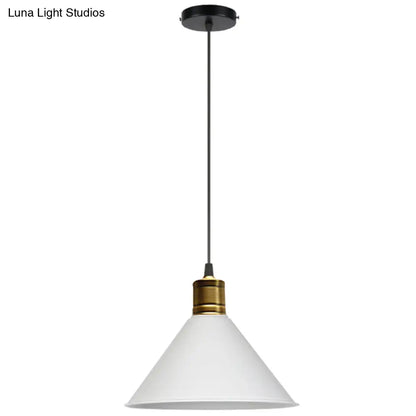 Nordic Modern Metal Tapered Hanging Light - Stylish 1-Light Restaurant Ceiling Pendant Lamp