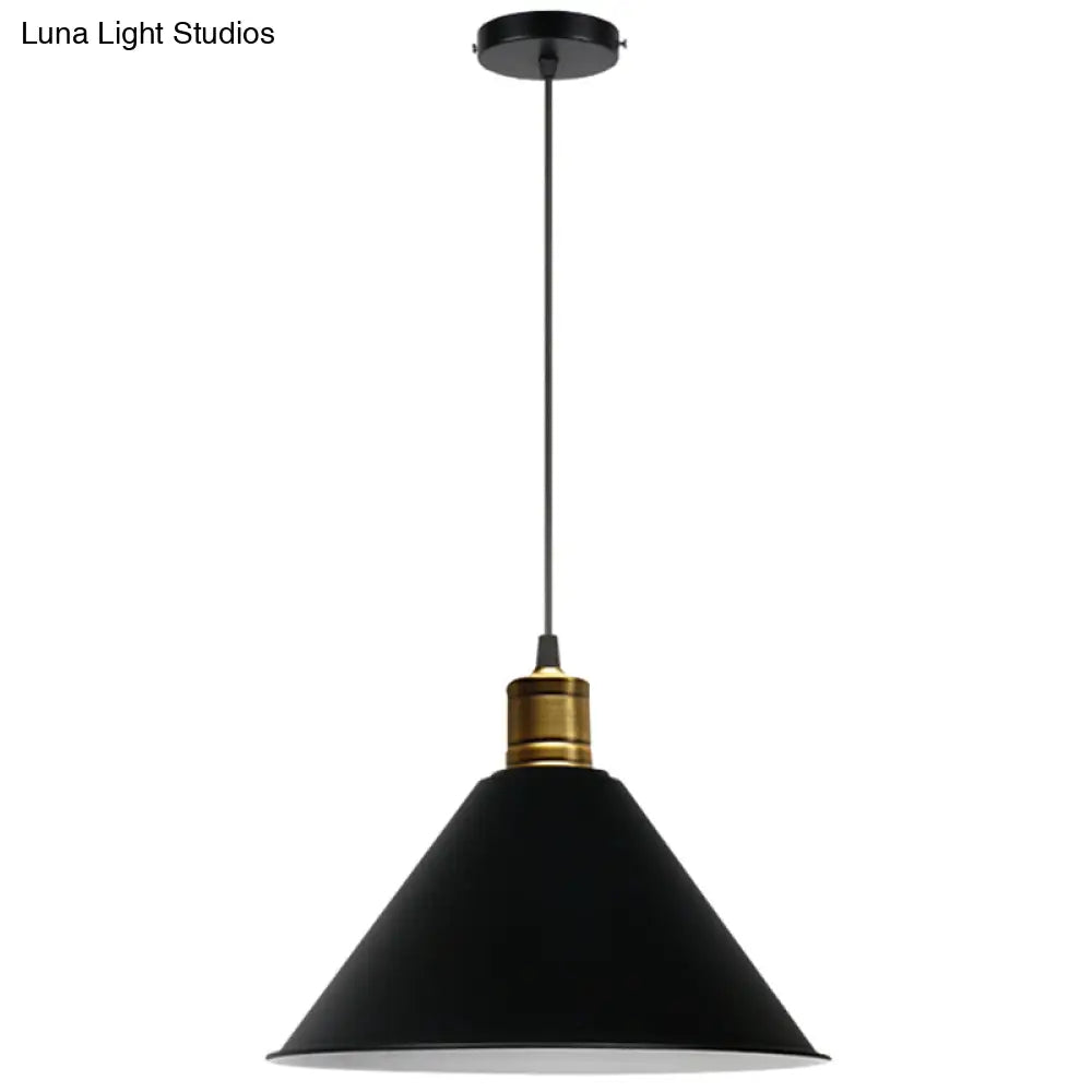 Nordic Modern Metal Tapered Hanging Light - Stylish 1-Light Restaurant Ceiling Pendant Lamp