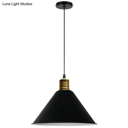 Nordic Modern Metal Tapered Hanging Light - Stylish 1-Light Restaurant Ceiling Pendant Lamp