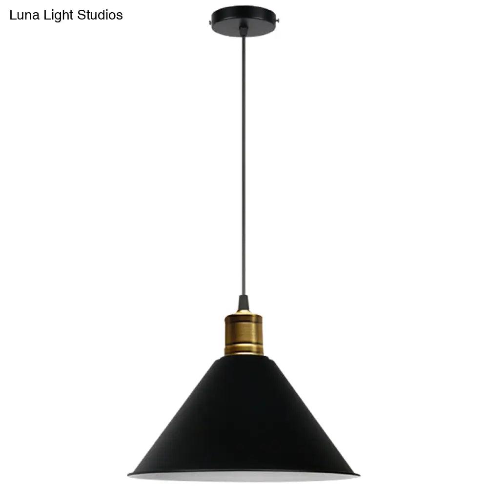 Nordic Modern Metal Tapered Hanging Light - Stylish 1-Light Restaurant Ceiling Pendant Lamp