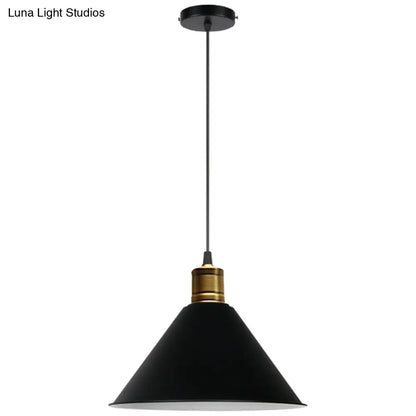 Nordic Modern Metal Tapered Hanging Light - Stylish 1-Light Restaurant Ceiling Pendant Lamp