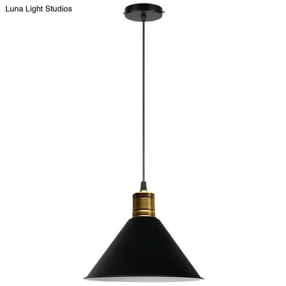 Nordic Modern Metal Tapered Hanging Light - Stylish 1-Light Restaurant Ceiling Pendant Lamp