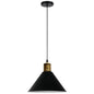 Nordic Modern Metal Tapered Hanging Light - Stylish 1-Light Restaurant Ceiling Pendant Lamp