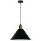 Nordic Modern Metal Tapered Hanging Light - Stylish 1-Light Restaurant Ceiling Pendant Lamp