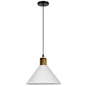 Nordic Modern Metal Tapered Hanging Light - Stylish 1-Light Restaurant Ceiling Pendant Lamp