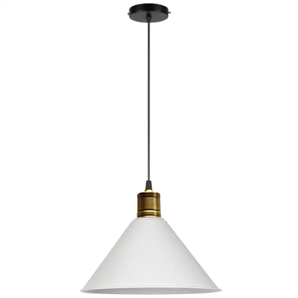 Nordic Modern Metal Tapered Hanging Light - Stylish 1-Light Restaurant Ceiling Pendant Lamp